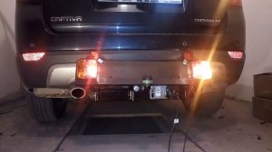 Установленный фаркоп на Chevrolet Captiva 2006-... производства Leader-Plus