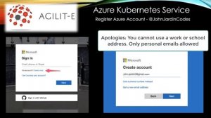 Azure Kubernetes Service - Register Azure Account (2019)