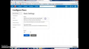 ROBLOX How to change the name of your game and desc | ROBLOX Classic Tutorials