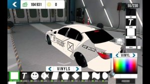 Новый винил на BMW M5 E60 (car parking)