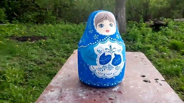 Садовая декоративная фигурка Матрёшка ! Фигура садовая в Русском стиле . Лавшатный дизайн . смотреть онлайн