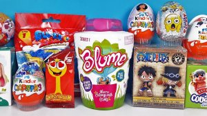 СЮРПРИЗ MIX! КУКЛЫ-ЦВЕТЫ Blume Dolls, СКРЕПЫШИ Магнит, ONE PIECE, Смешарики Unboxing Kinder Surprise