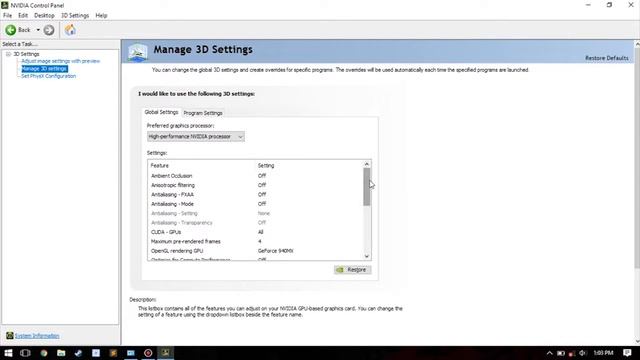 #TIPS NVIDIA GEFORCE HIGH PERFORMANCE SETTING | WITH 940MX