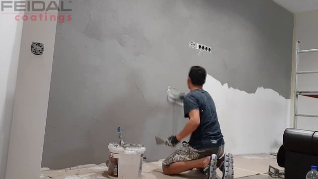 Процесс нанесения декоративной штукатурки типа "марморино" в один слой! Легкая и недорогая фактура! смотреть онлайн