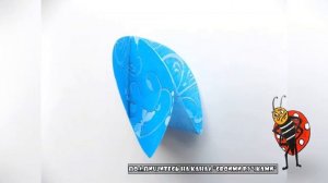 Как сделать зонтик из бумаги и синельной проволоки. Поделки с детьми.Своими ручками.