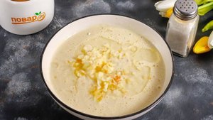 Панкейки на кефире с яблоками