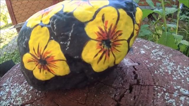 Как рисовать на камнях/Украшение для сада/ Поделки из камней/ Роспись на камнях/DIY смотреть онлайн