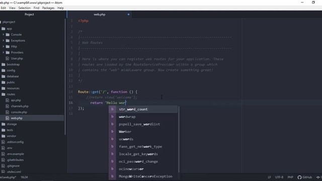 PHP Laravel Tutorial for Beginners - Basic Routing and Controllers