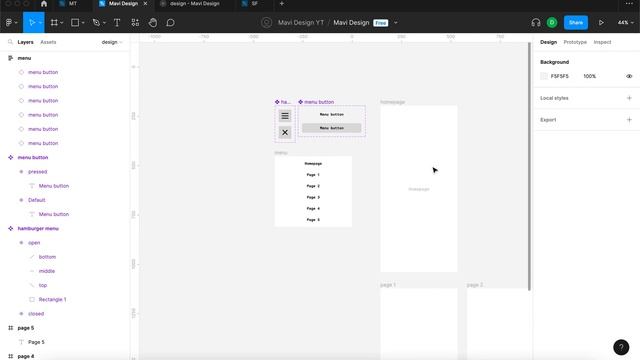 Create a Functional HAMBURGER MENU NAVIGATION in Figma (Tutorial) смотреть онлайн
