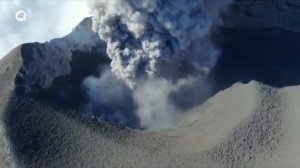 Incredible aerial images of the Popocatépetl crater, Mexico.