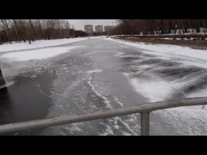 Отводной канал у шлюзовой дамбы 13.03.2022 г.