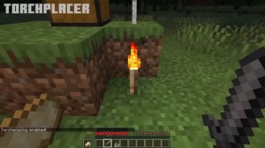 Minecraft mods Review - Torchplacer - One of the best minecraft mod - Light Tweak Mod For Minecraft