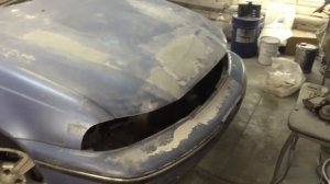 Daewoo Nexia (Дэу Нексия) подготовка к покраске и  полная покраска в Raptor U-Pol