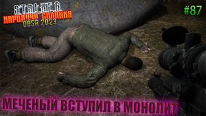 МЕЧЕНЫЙ ВСТУПИЛ В МОНОЛИТ | STALKER НАРОДНАЯ СОЛЯНКА OGSR 2023 | Серия 87