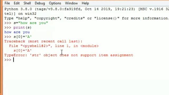 Modifying & Deleting Strings in Python | Python in tamil