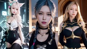 Девушки Лиги Легенд ( LoL - League of Legends ) - ИИ реалистичный Арт №27