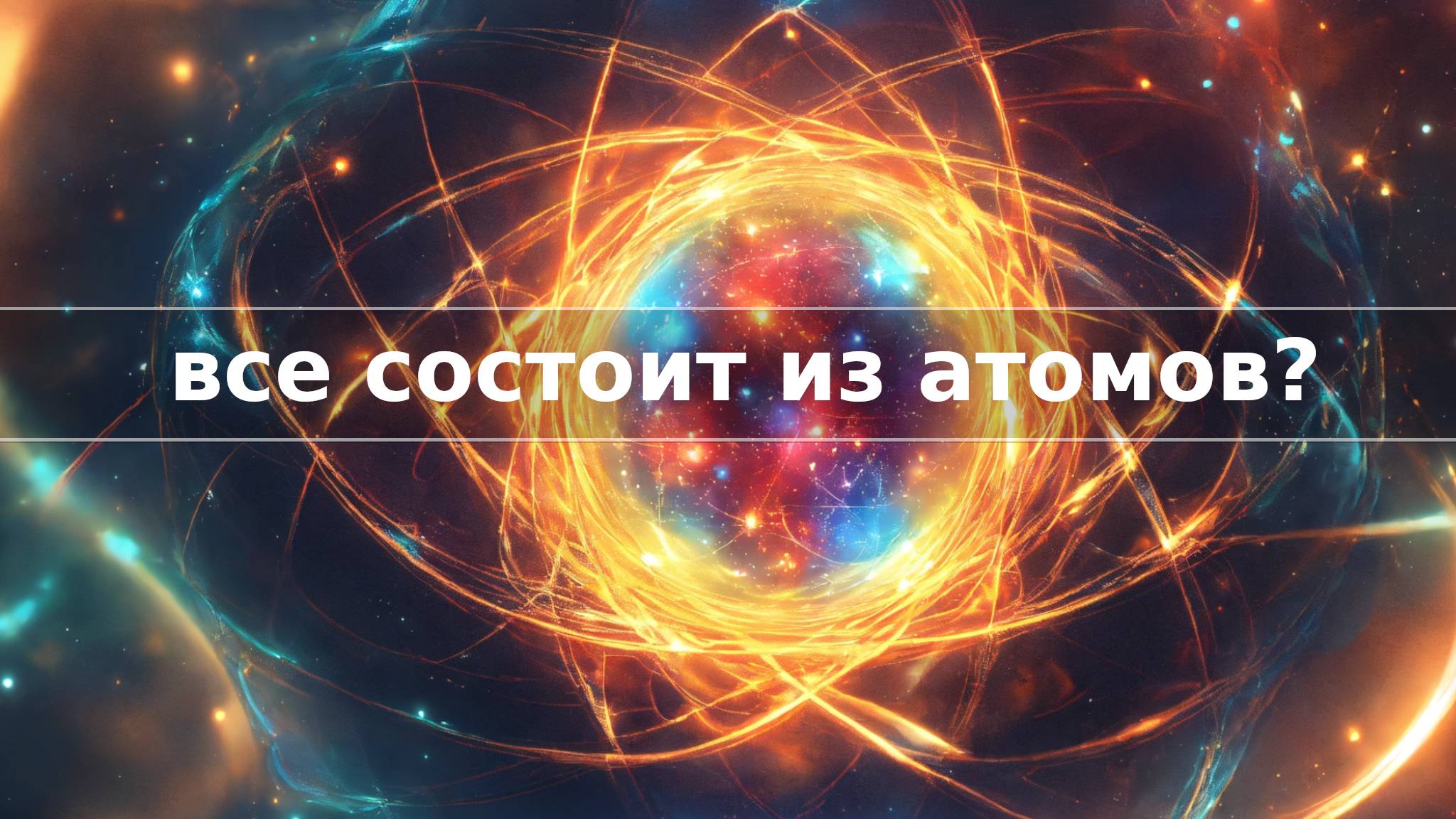 Почему все состоит из атомов?