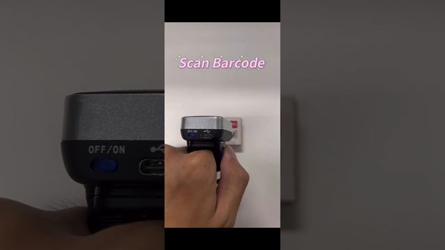 How to Connect Bluetooth ------ Ring Barcode Scanner, Double Click Trigger to Display Keyboard