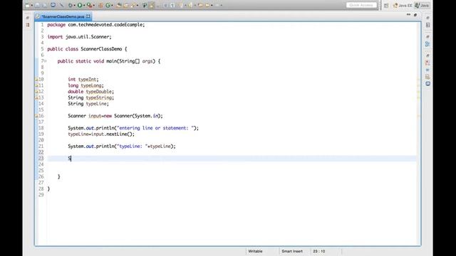 Java Coding Example-Part1: Scanner Class