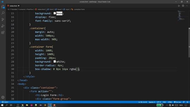 Simple Login Form Design in Html & Css | CSS Form Styling | 2020