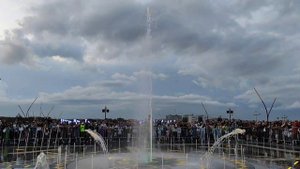 Южный Урал. Магнитогорск. Поющий фонтан в парке Притяжение. 16 июля 2023 г.