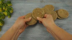 КОНФЕТНИЦА из джутового шпагата. DIY Украшение стола из ДЖУТА своими руками.