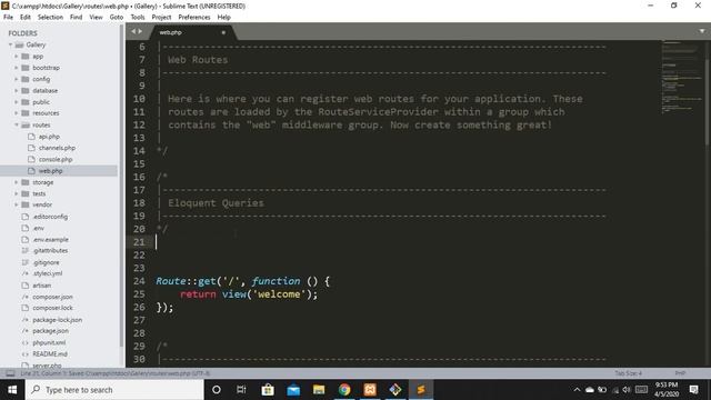 Laravel 7 Ep-12 (Introduction to Model and Eloquent in Laravel 7 in English)
