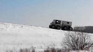Везедеход на шинах низкого давления 8х8 (Снегоболотоход). #Часть 2