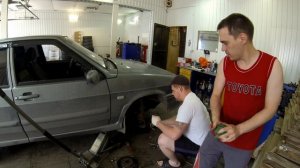 Ставим тормоза BREMBO на ВАЗ 2114!