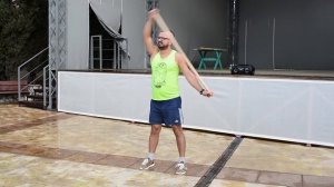 Гимнастика с палкой - санаторий "Славутич" , тренер Виталий Колесник