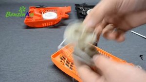 Замена шкива ручного стартера для бензопилы Бензинко