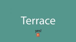 Terrace pronunciation