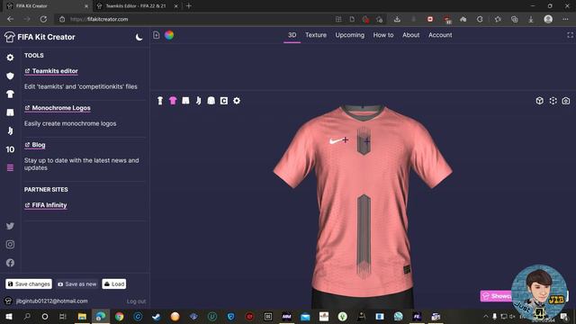 เปลี่ยนสี Font แบบชื่อและสีเบอร์ด้านหลังเสื้อ - FIFA 21