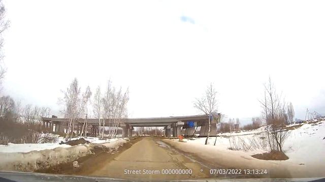 07/03/2022. Строительство М-5. Участок Ульянино - Непецино. ПК96