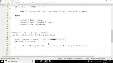 Linked List Bangla Tutorial 4 - Insert Item in LinkedList C C++ Code