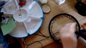 Процесс плетения Ловца Снов/The process of weaving the catcher of dreams