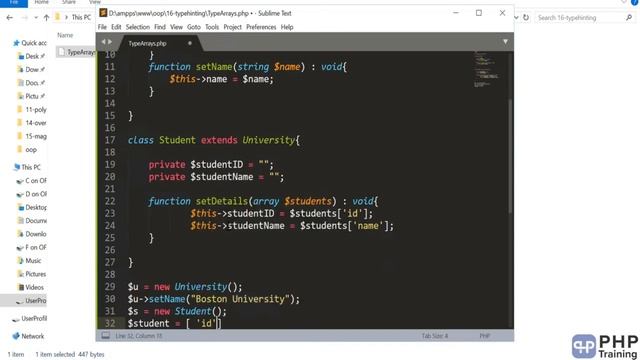 Full stack web developer course | lesson - 21 | (Part-17) | Complete PHP OOP