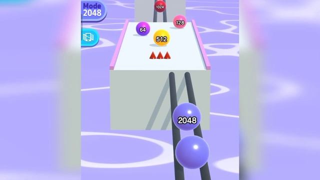 Satisfying mobile game video ball run 2048 -ball run infinity gameplay walkthrough part 19 смотреть онлайн