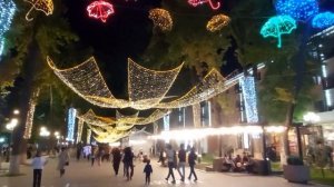 Вечерний Арбат Шымкент 2020 по пр.Бейбитшилик (ул.Мира)