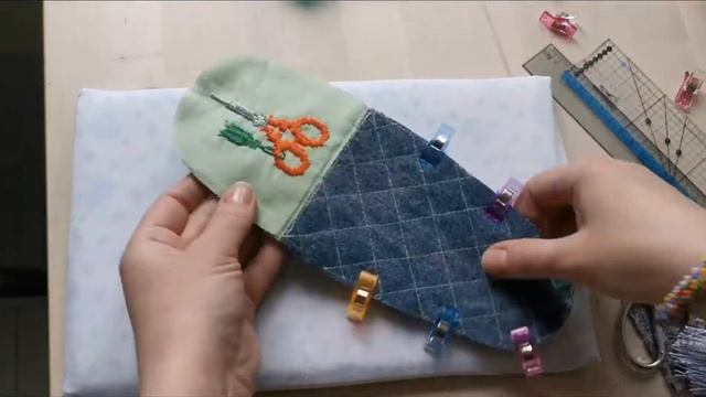 Как сшить чехол для ножниц своими руками/Мастер-класс/diy/case for scissors
