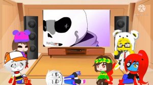 Undertale React to Insanity!Sans Vs Epic!Sans