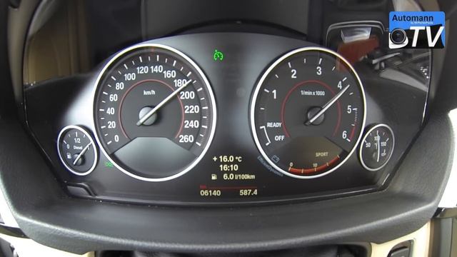 2014 BMW 420d (184hp) M-Sport - 0-200 km/h acceleration (1080p)