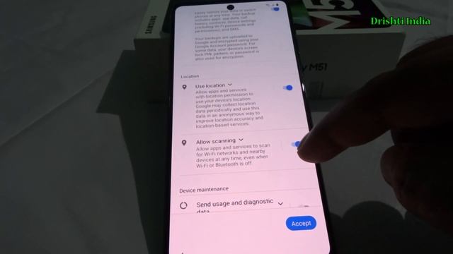 Samsung Galaxy M51 First Time Setup and Configuration