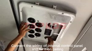 Installation Instruction of 12v/24v air conditioning system roof mounted electric dc air conditione