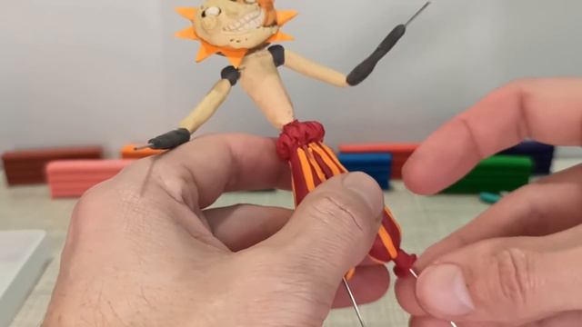 Диорама АНИМАТРОНИК СОЛНЦЕ ФНАФ 9 | Как слепить из пластилина