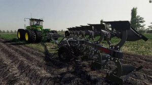 FS19 Timelapse #48 Внесение жидких удобрений, дисковка, пахота паров Claas, Holmer, MAN, FENDT, JD