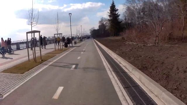 2018_04_29 Продолжение велоприключений на набережной (Велодорожка (набережная г.Новосибирск))
