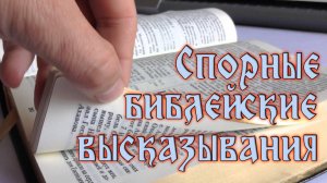 Урок субботней школы № 9. Спорные библейские высказывания