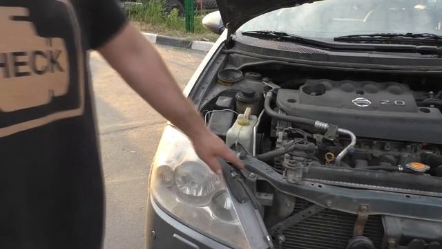 Как снять переднюю фару ниссан примера смотреть онлайн