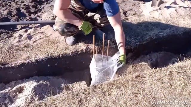 Свайно-ростверковый фундамент. Вяжем Арматурный каркас.  Сваи